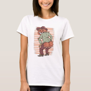 T-shirt halloween twerking citrouille twerk