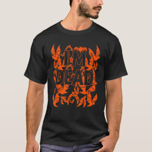 T-shirt Halloween Vampire Chats Costume Im Dead Goth Musiq
