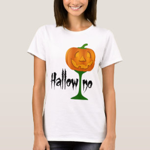 T-shirt Halloween vin Citrouille Hallowino