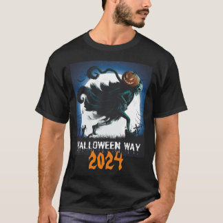 T-shirt HALLOWEEN WAY : Le chemin Éffrayant vers l'avant