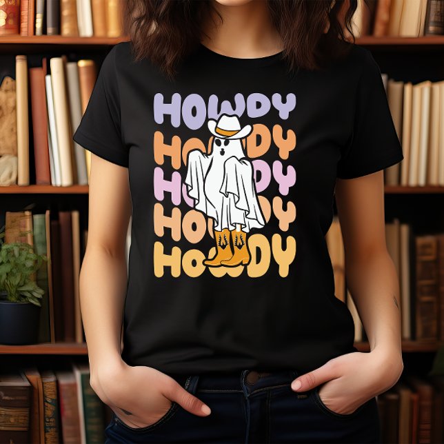 T-SHIRT HALLOWEEN WILD WEST HOWDY COWBOY ÉFFRAYANT GHOST (Créateur téléchargé)