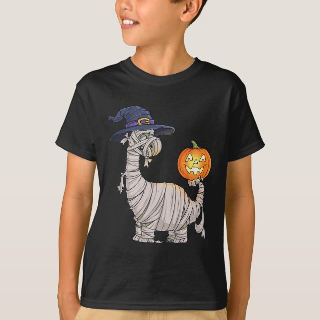 T-shirt Halloween Zombie maman Dinosaure Sorcière Garçons  (Devant)