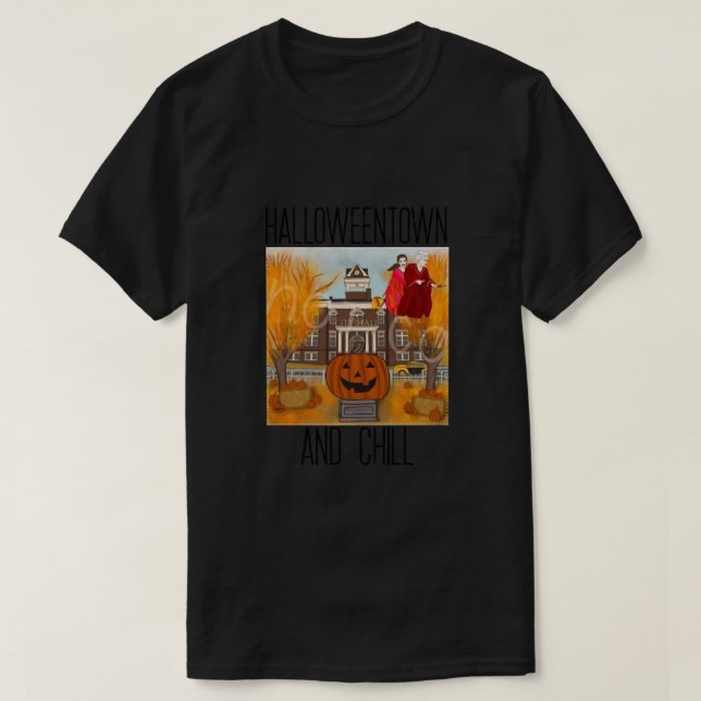 T-shirt Halloweentown et Chill Citrouille Classic (Design devant)