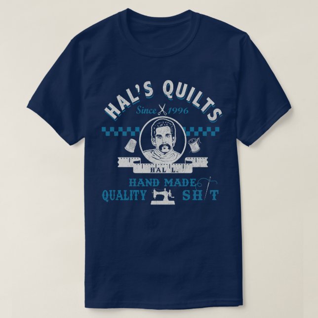 T-shirt Hals Quilts Happy Gilmore Worn Dks (Design devant)