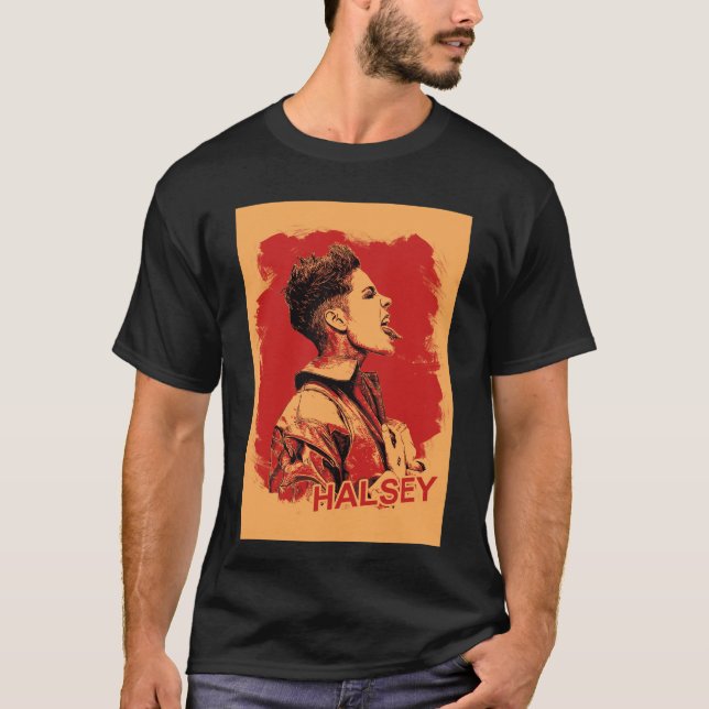 T-shirt HALSEY ART retro (Devant)