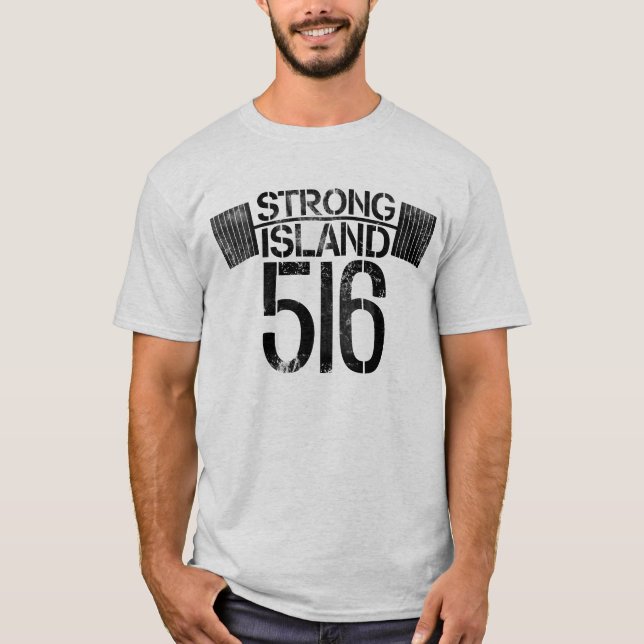 T-shirt Haltère fort d'île : Édition limitée de JC (Devant)