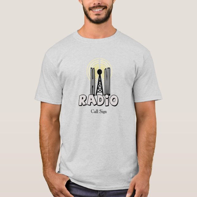 T-shirt Ham Radio avec "A" comme répéteur (Devant)