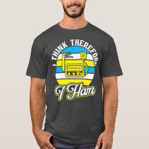 T-shirt Ham Radio Je Pense Donc Je Hais