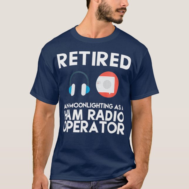 T-shirt Ham Radio Opérateur Retraité Chemise Grand Papa Ca (Devant)