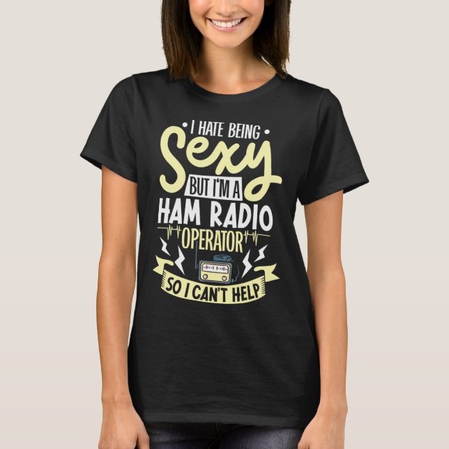 T-shirt ham radio radio operator amateur radio morse code (Devant)