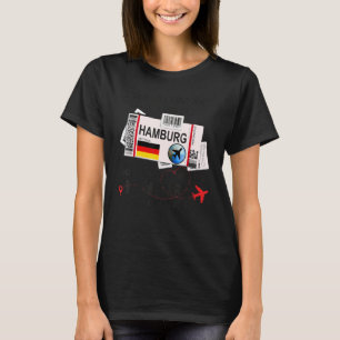 T-shirt Hamburg Girl - Hamburg Boarding Pass - Hamburg