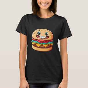 T-shirt Hamburger Burger Mignonne Pour Les Filles Et Les G