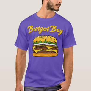 T-shirt Hamburger Cheeseburger Funny Burger Garçon Restaur
