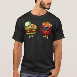 T-shirt Hamburger & frites Chef pâtisseries pâtisseries cu