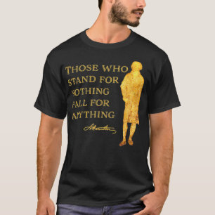 T-shirt Hamilton Citation Histoire USA Silhouette Femmes H