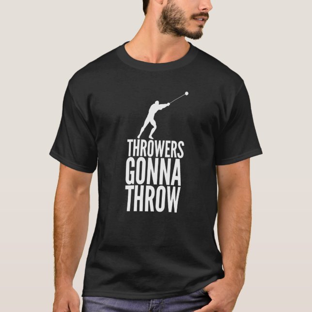 T-shirt Hammer Throwing Throw Thrower Track Field Athletic (Devant)