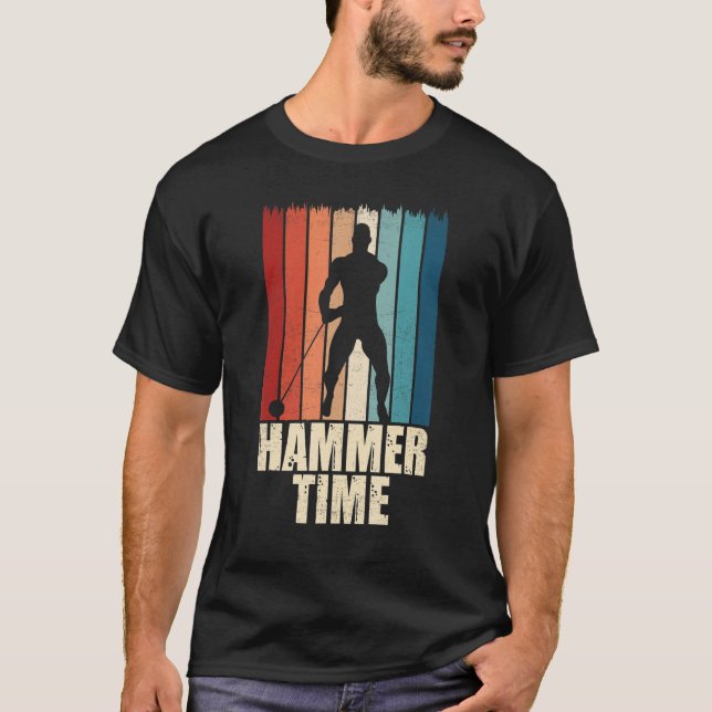 T-shirt Hammer Time Throwing Throw Thrower Track Field App (Devant)