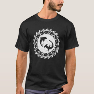 T-shirt Hammerhead Shark Dolphin Tribal Samoa Polynésie