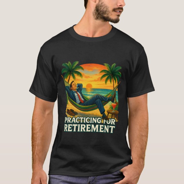 T-shirt Hammock pour la plage presque à la retrait (Devant)