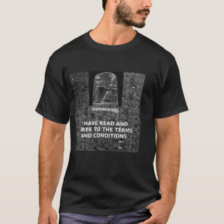 T-shirt Hammurabi, termes et conditions générales