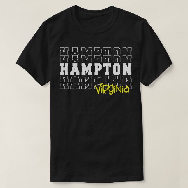 T-shirt Hampton city Virginia Hampton VA (Design devant)