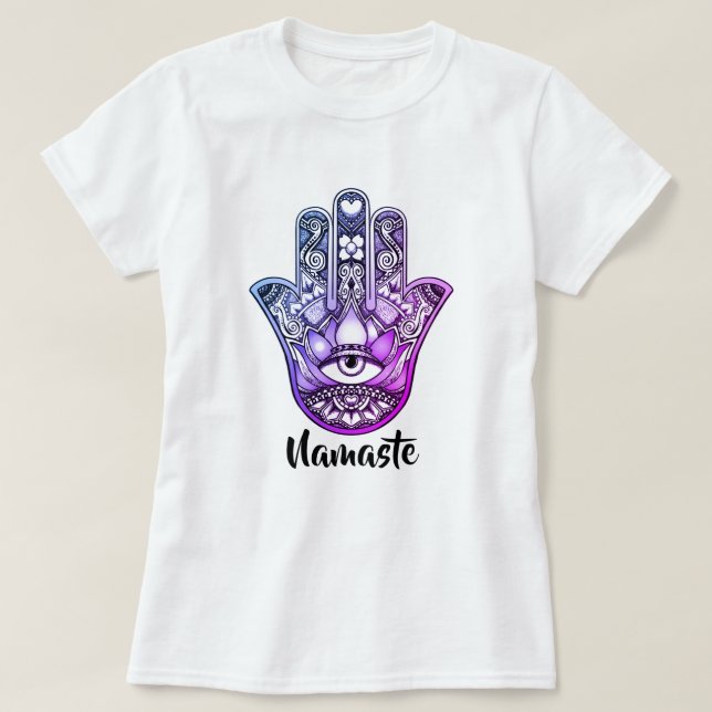 T-shirt Hamsa Namaste (Design devant)