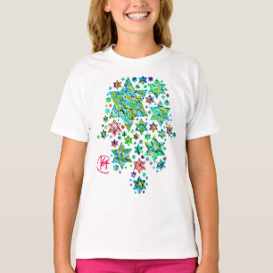 T-shirt Hamsa of Jewish Stars Art