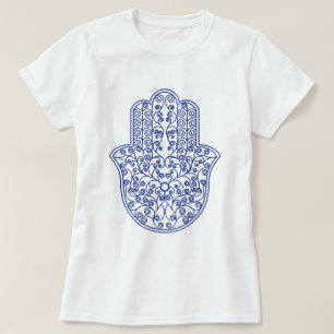 T-shirt hamsa*tunis*maroc*henné*bleu