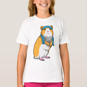 T-shirt Hamster à Fitness avec serviette