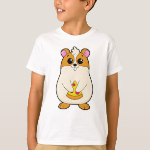 T-shirt Hamster à Manger de Pizza