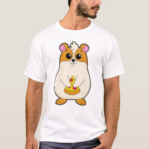 T-shirt Hamster à Manger de Pizza