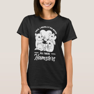 T-shirt Hamster Animaux Animaux Cute Cages Ball Roue Alime