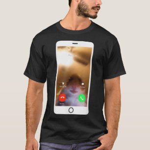 T-shirt Hamster Appelant Mème Face À La Caméra Drôle