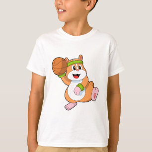 T-shirt Hamster as Basketball player