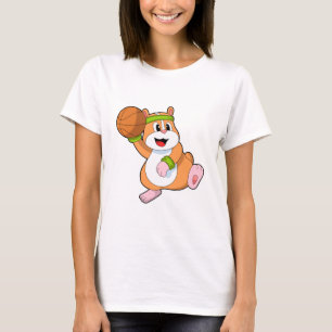 T-shirt Hamster as Basketball player