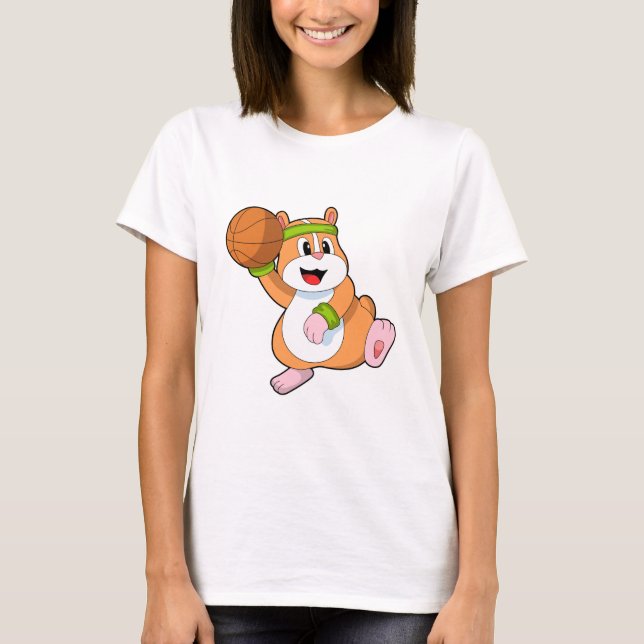 T-shirt Hamster as Basketball player (Devant)