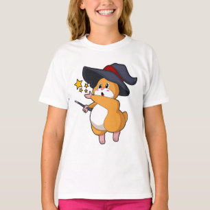 T-shirt Hamster as Wizard with Magic mur