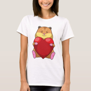 T-shirt Hamster au coeur