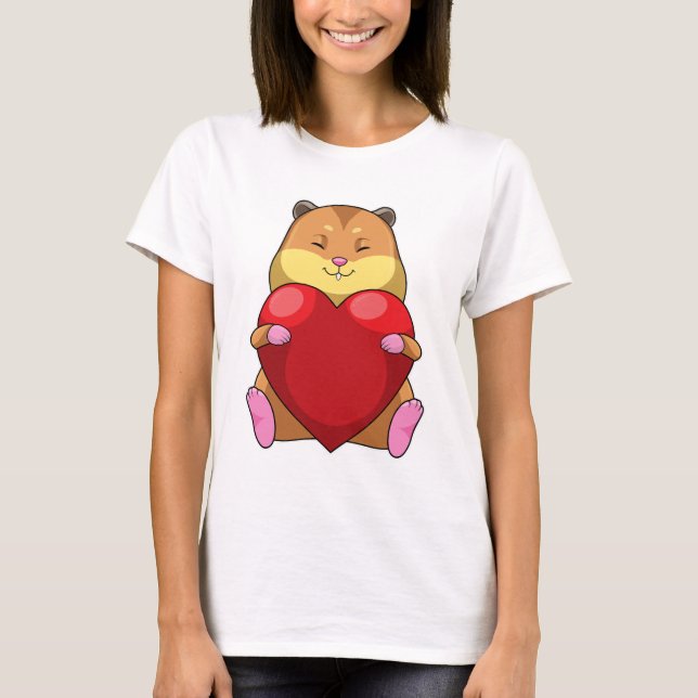 T-shirt Hamster au coeur (Devant)