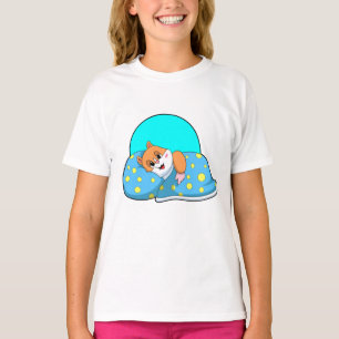T-shirt Hamster au coucher avec couverture.PNG