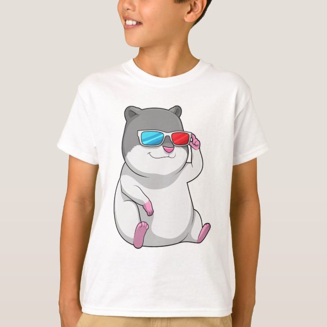 T-shirt Hamster avec lunettes (Devant)