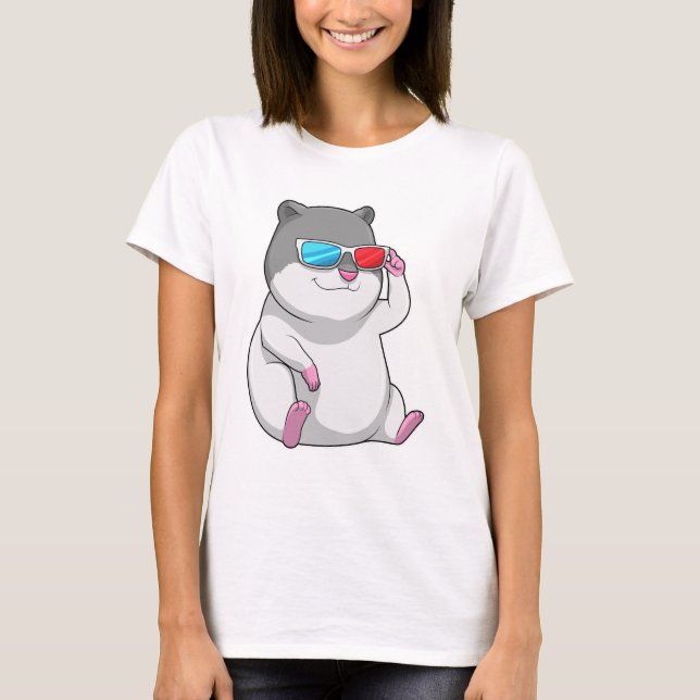 T-shirt Hamster avec lunettes (Devant)