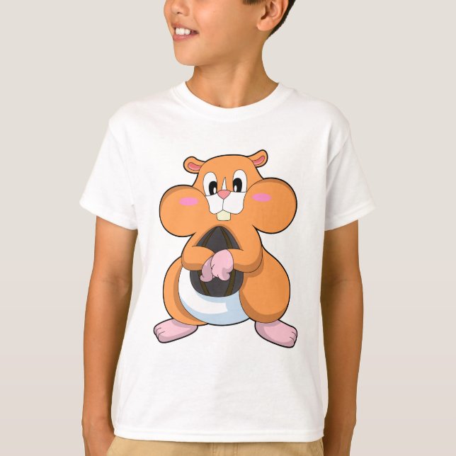 T-shirt Hamster avec noyer (Devant)