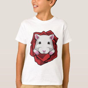 T-shirt Hamster avec Rose