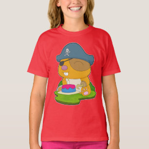 T-shirt Hamster Birthday Pirate