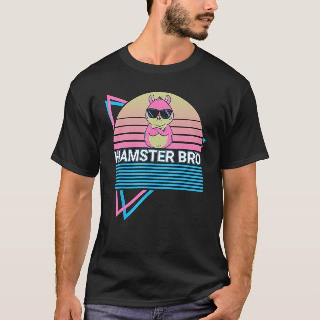 T-shirt Hamster Bro Hamster Bro Retro (Devant)