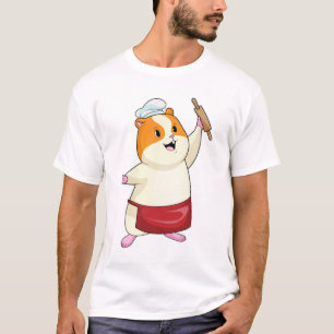 T-shirt Hamster comme boulon avec broche à rouleaux
