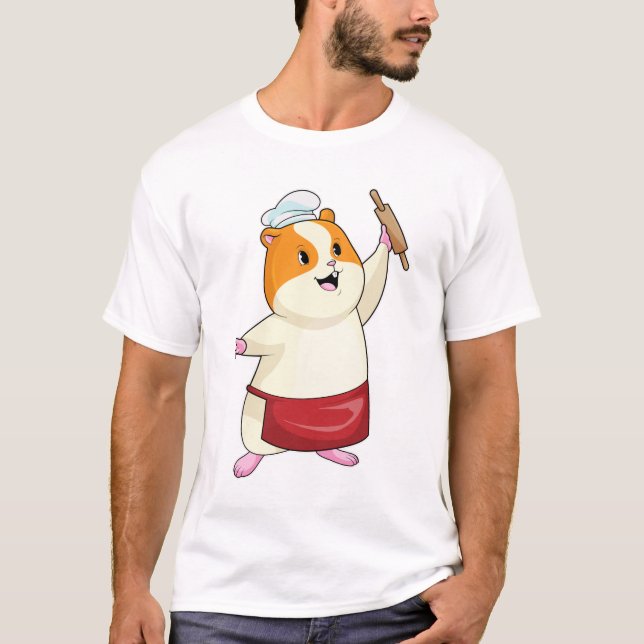 T-shirt Hamster comme boulon avec broche à rouleaux (Devant)