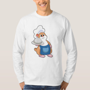 T-shirt Hamster comme cuisinier avec Plateau