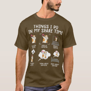 T-shirt hamster drôle s pour femmes hammy mignon amoureux
